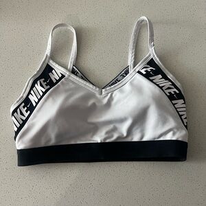 Nike Women's Black and White Sports Bra